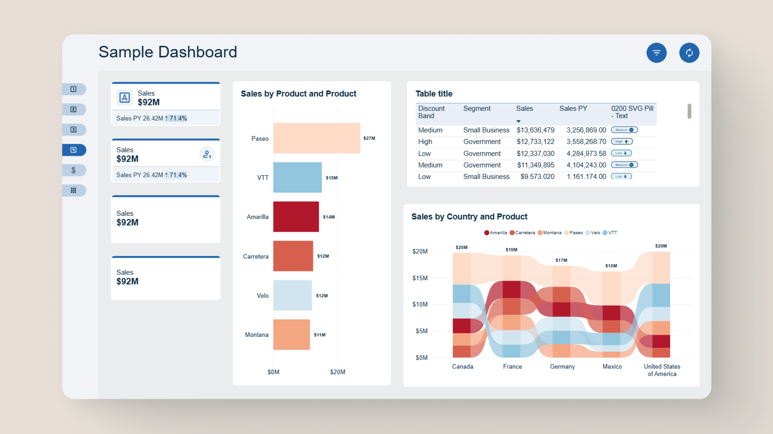 Power BI Master UI Template - Slide 6